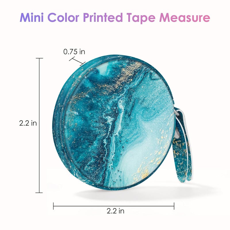 Gerkia Sewing Tape Measure，Colour Printed Small Retractable Soft Measuring Tape for Tailor Cloth Fabric Body Measurements. - Image 2